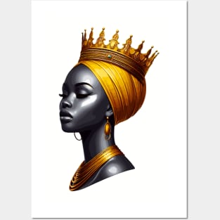 African Queen Crown Posters and Art